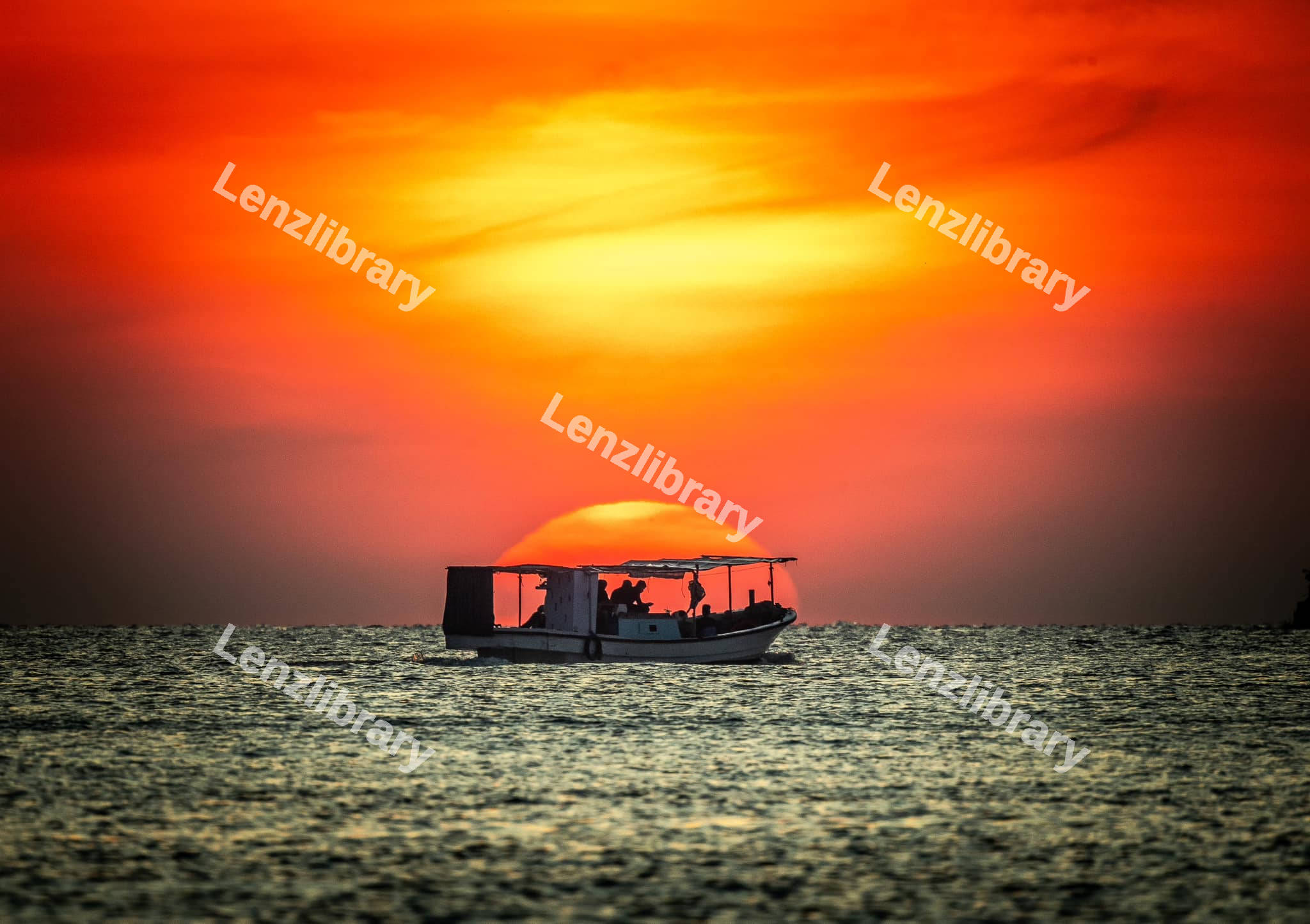 Boat in early Sunset